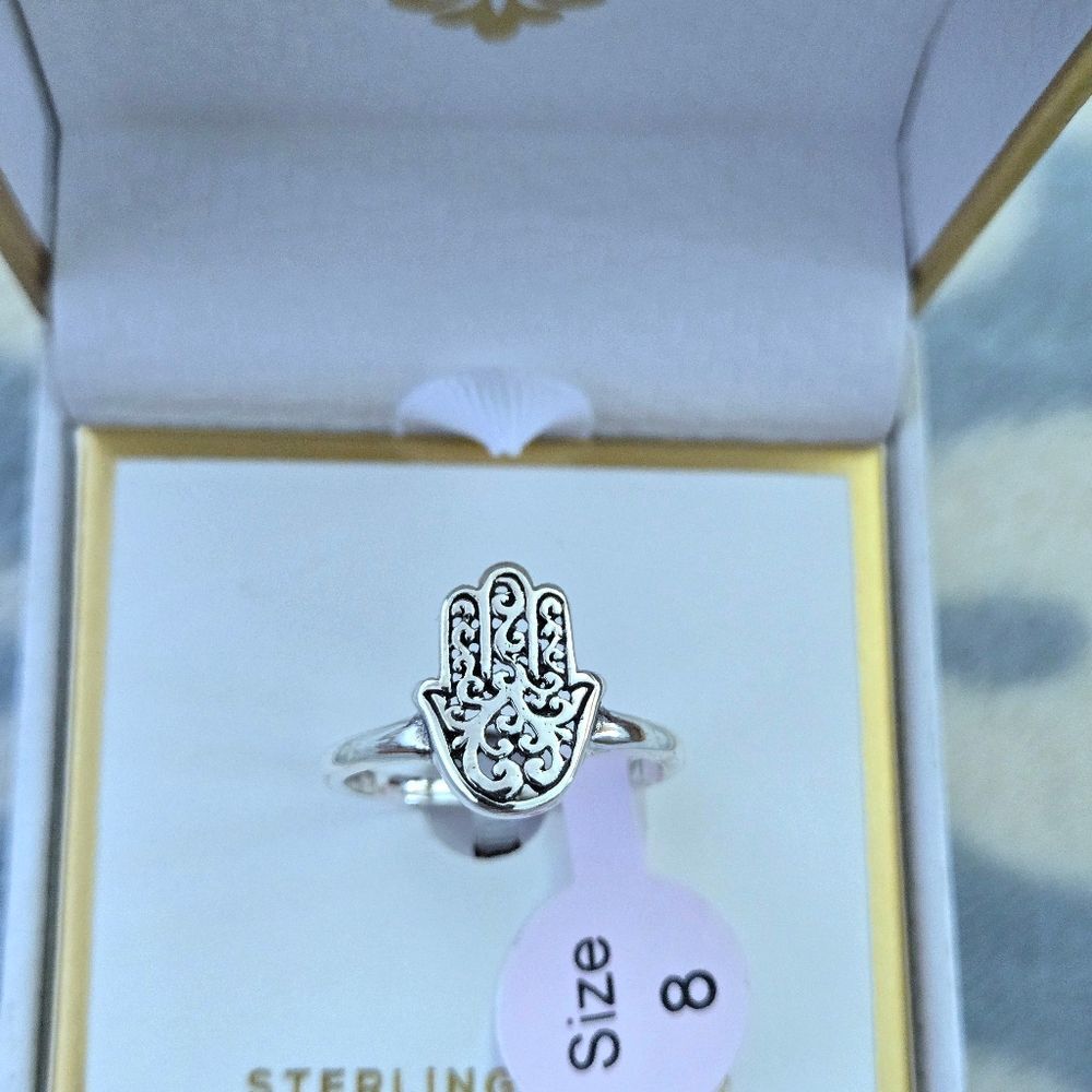 Annika Witt Sterling Silver🤍 Hamsa✋️ Ring💍 - NIB - Picture 15 of 16